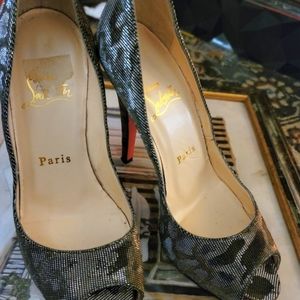 Christian Louboutin peeptoe pumps